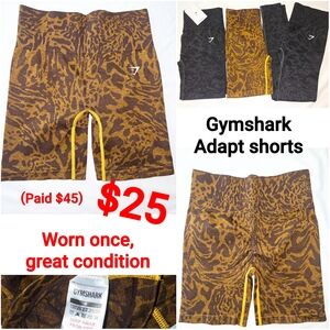 Gymshark Women's Brown Camo Athletic Shorts